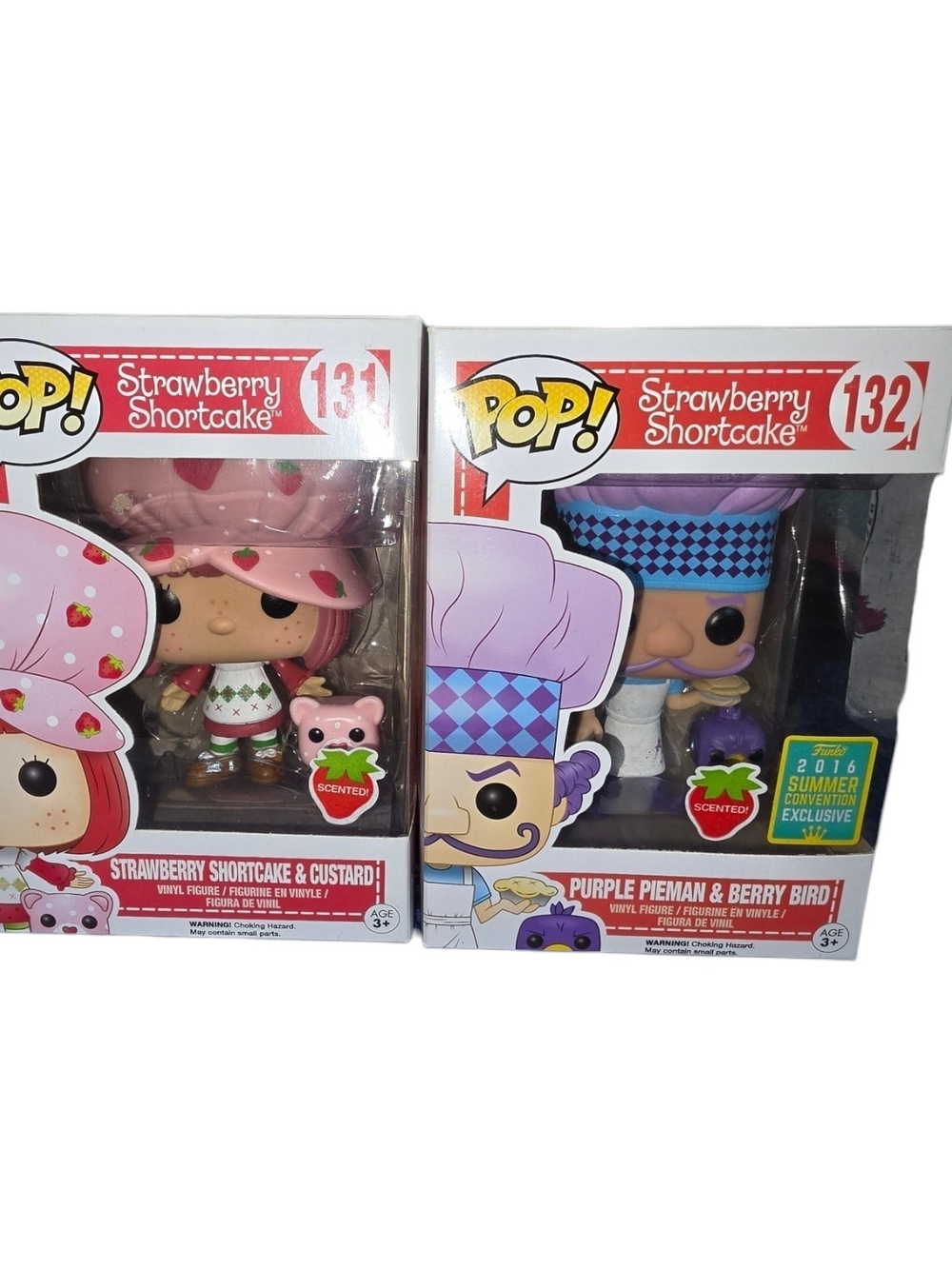 Funko Pop Strawberry Shortcake 131 + Purple Pieman 132 SDCC Exclusive Lot
